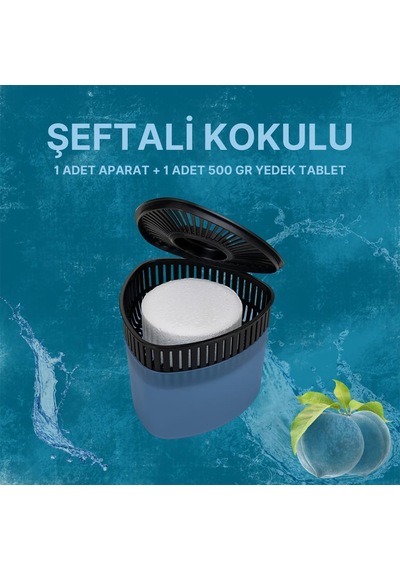 Mavi, Şeftali Üçgen - Nem Alıcı Aparat + Rutubet Giderici Tablet 500 Gram Diğer
