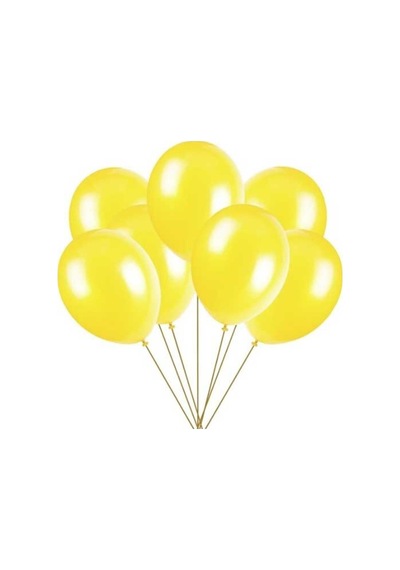 Sarı Metalik Balon 100 Adet 418