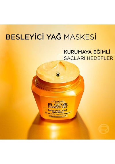 L'oréal Paris Mucizevi Yağ Besleyici Saç Bakım Maskesi 300ml
