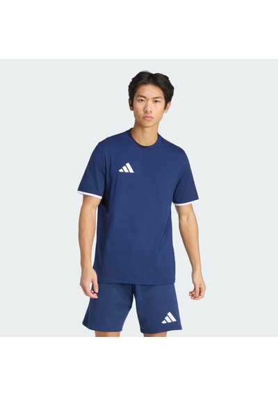 Adidas Ent26tee Erkek Spor T-shirt Jz6678 Lacivert