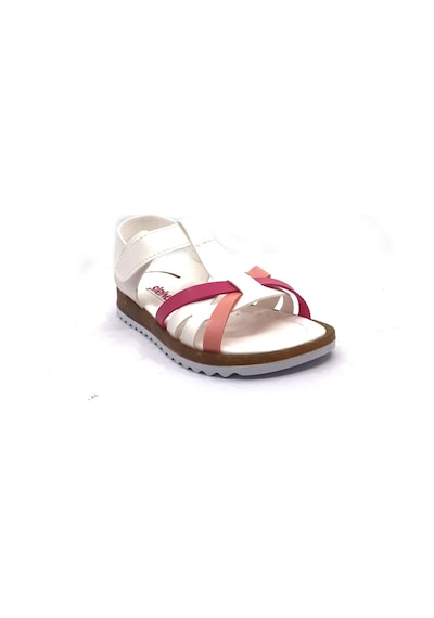 Şirin Bebe 01 Beyaz Kız Çocuk Bebe Sandalet Ayakkabı