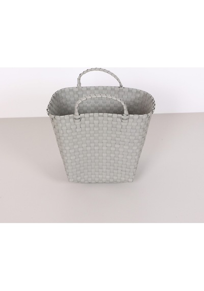 Sentetik Rattan Saksılık 32x28x33 Cm Gri