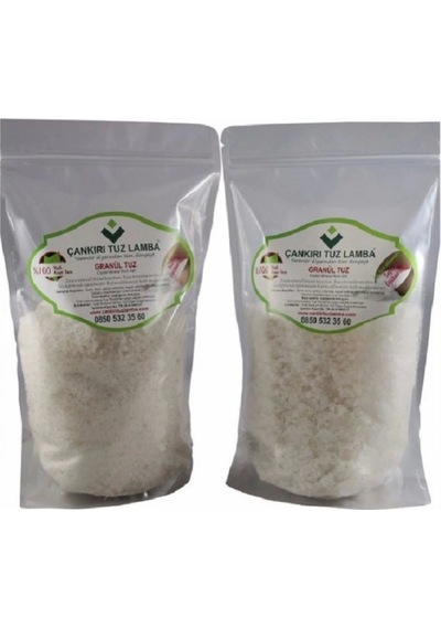 Çankırı Tuz Lamba Mineralli Kristalli Sofrada Öğütme Tuzu Granül 2 x 1 KG