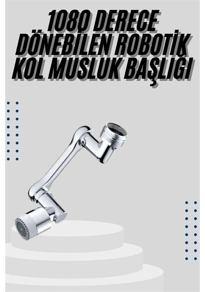 Mutfak Musluk Başlığı 1080 Derece Dönebilir Oynar Başlıklı 0