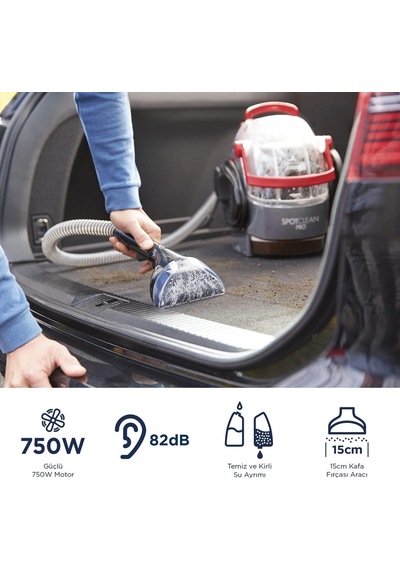 750w 1558n Spotclean Pro Halı, Ev Ve Araç İçi Döşemelere Özel Leke Çıkarıcı, En Zorlu Lekeler İçin İdeal