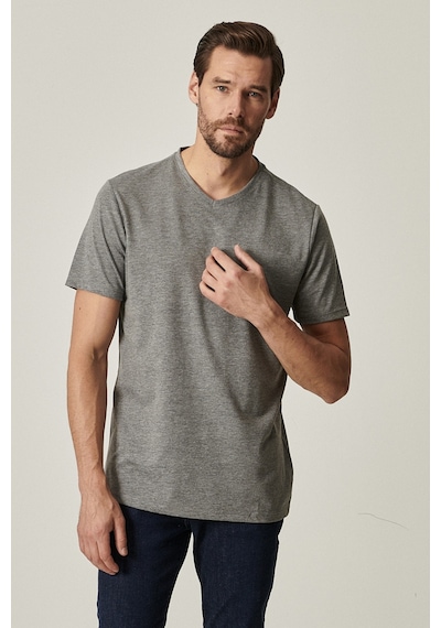 AC&Co / Altınyıldız Classics Altinyildiz Classics Erkek Gri Slim Fit Dar Kesim V Yaka 2'li Tişört Paketi ET4820200031GMJM Gri AC&Co / Altınyıldız Classics Altinyildiz Classics Erkek Gri Slim Fit Dar Kesim V Yaka 2'li Tişört Paketi ET4820200031GMJM Gri