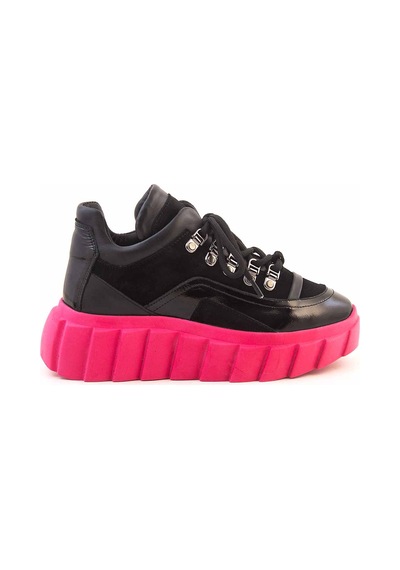 Rouge Kadın Spor & Sneaker Ayakkabı 601 Siyah - Fuşya