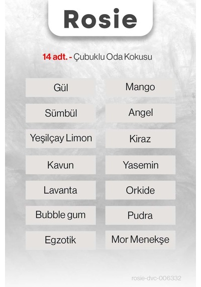 Rosıe Oda Kokuları 14 Çeşit Mega Paket Fresh