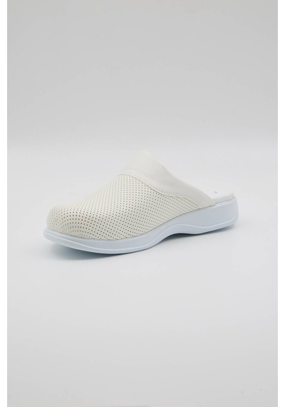 Term-0011 Quicksteps Professional Erkek Anatomik Ve Comfort Sabo Terlik Beyaz