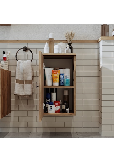 Banyo Dolabı Mat Mdf 60 X 35 Cm Banyo Boy Dolabı Lotus Atlantik Atlantik Çam