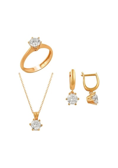 Tektaş Üçlü Set 6.00 Gram 14 Ayar Altın