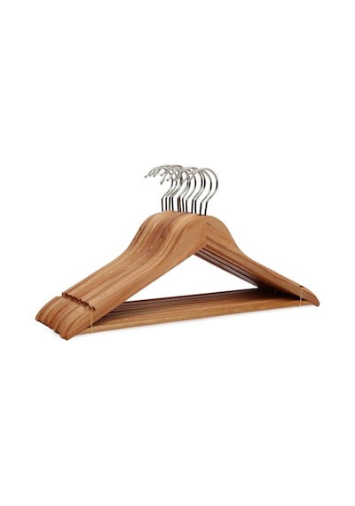 My Hanger 3'lü Ahsap Askı 3 Adet Çok Renkli