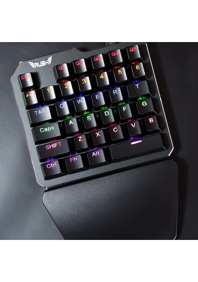 Rush SIEGE RK77 Blue Switch PUBG Oyuncu Gaming Mekanik Klavye Keypad