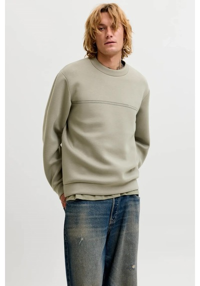 Jack & Jones Jcofusion Erkek Sweatshirt Bej