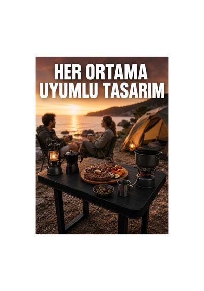 Çok Amaçlı Katlanır Kamp Masası Dayanıklı Piknik Balkon Bahçe Masası - Hs08377212-1152 Renkli Renkli