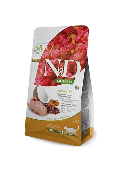 Nd Quinoa Skin & Coat Tahılsız Bıldırcın Etli Yetişkin Kedi Maması 5 KG
