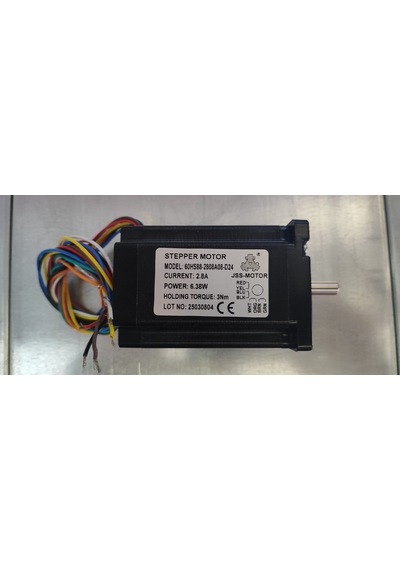 Jss-motor 60hs88-2808a08-d24 ,nema24 60mm/8mm 3.0nm 7.2v/2.8a 8-kablo Step Motor