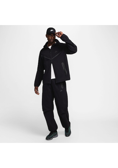 Nike Tech Woven Windrunner Full-zip Hooded Erkek Ceket İnce Hafif Kumaş Relax Kalıp-sportxstore Siyah
