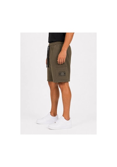 Hzr Wear Erkek Pamuklu Cepli Regular Fit Beli Bağcıklı Komando Cepli Şort Haki