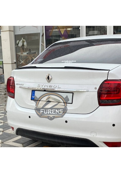 Renault Symbol 2013-2023 Bagaj Üstü Yarasa Spoiler Bagaj Çıtası Piano Black Spoyler