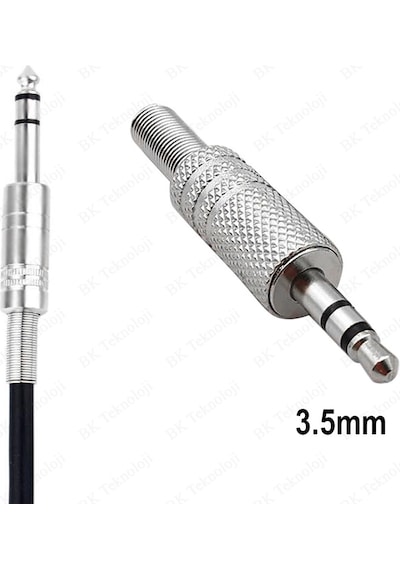 3.5mm Stereo Erkek Jak Lehim Konektörü Ses Video Kablosu Adaptörü