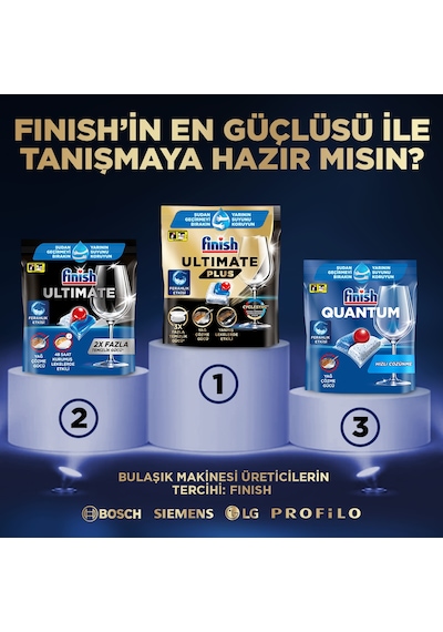 Finish Ultimate Plus Bulaşık Makinesi Deterjanı Kapsül Tablet 40 Adet
