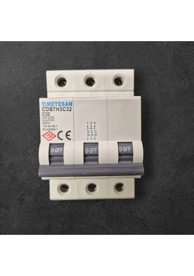 Metesan 3x32a C Tipi W Otomat Sigorta