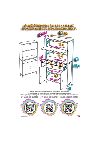 Vio 100 Cm 1 Fırın Veya Mikrodalga Dolabı Çekmeceli Kapaklı Çok Amaçlı Mutfak Dolabı Beyaz Vio 100 Cm 1 Fırın Veya Mikrodalga Dolabı Çekmeceli Kapaklı Çok Amaçlı Mutfak Dolabı Beyaz