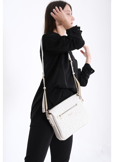 Just Polo Kadın Çapraz Ve Omuz Çantası 2068mh Krem 61881362