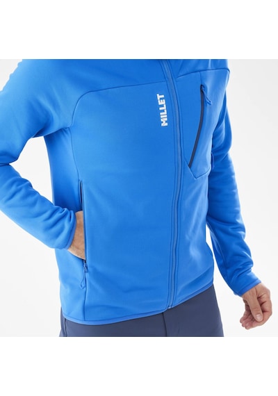 Millet Seneca Fl Hd Erkek Kapşonlu Polar Ceket Tam Fermuar Mıv10336 N3170 Mavi