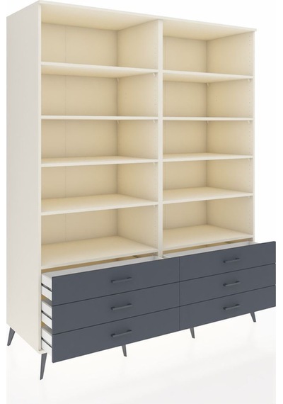 Kronos Gardrop 10 Raflı 6 Çekmeceli 176x59x221 Aytaşı-aytaşı/antrasit Aytaşı/antrasit Kronos Gardrop 10 Raflı 6 Çekmeceli 176x59x221 Aytaşı-aytaşı/antrasit Aytaşı/antrasit