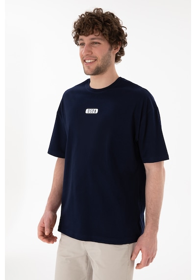 U.S. Polo Assn. Erkek Oversize Fit Bisiklet Yaka Lacivert Tişört 50305923-VR033 U.S. Polo Assn. Erkek Oversize Fit Bisiklet Yaka Lacivert Tişört 50305923-VR033
