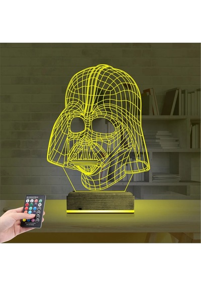 Luvivia Darth Veider 3d Lamba - Masa Gece Lambası Şeffaf