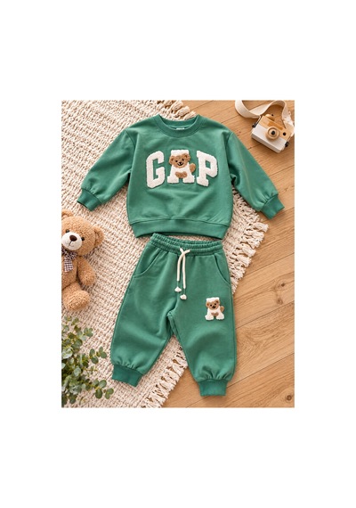 Uğur Bebe Yeşil Renk %100 Pamuk 3 İplik Şardonsuz Erkek Bebek &çocuk Eşofman Takımı Cepli Beli Bağcık Ayarlamalı Ayıcık Desenli Yeşil Yeşil Uğur Bebe Yeşil Renk %100 Pamuk 3 İplik Şardonsuz Erkek Bebek &çocuk Eşofman Takımı Cepli Beli Bağcık Ayarlamalı Ayıcık Desenli Yeşil Yeşil