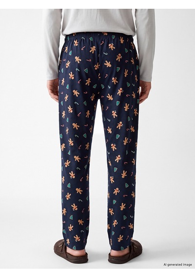 LC Waikiki Lc Waıkıkı Lacivert Yılbaşı Temalı Erkek Pijama Alt
