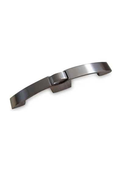 Kulplu Oval Basçek Dolap Kilidi 16cm - Mat Krom