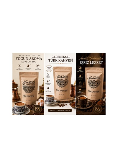 Mihman Türk Kahvesi 100 Gr X 3 Paket