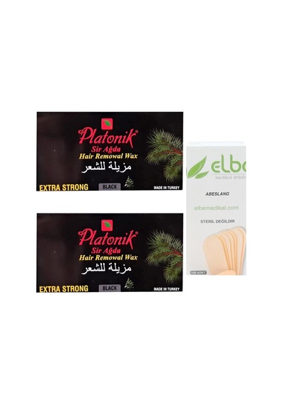 Platonik Black Sert Ciltler için Kalıp Sir Ağda 400 G x 2 + Spatula 10'lu