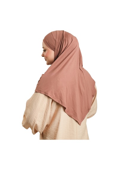Hürrem Bone Haki Pratik Hazır Geçmeli Tesettür Eşarp Viskon Boneli Büyük Boy 1290bv 09 haki