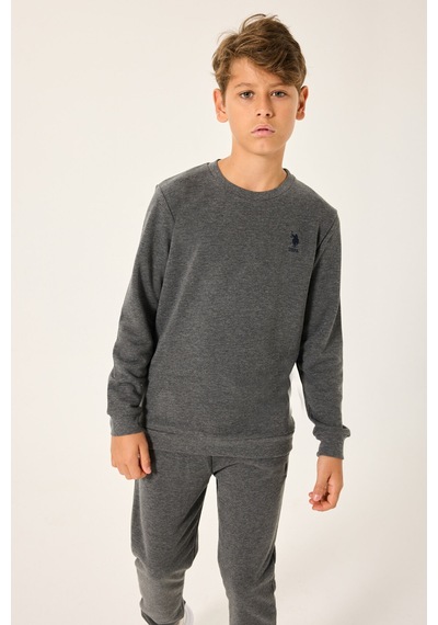 U.S. Polo Assn. Erkek Çocuk Antrasit 2li Takım Us2239-c-v2