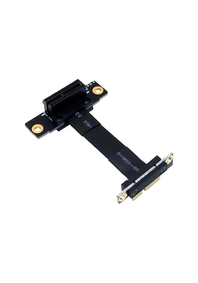 5086 Pcı-e Express 1x Dişi Erkek Riser Yükseltici Uzatma Kablosu 10cm