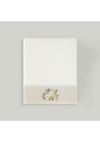 Linens Aurelia Pamuk 50x85 Cm Yüz Havlusu Ekru Ekru