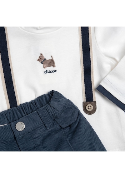 Chicco Tişört Ve Pantolon Takım 09100505000000 000085 Medıum Blue