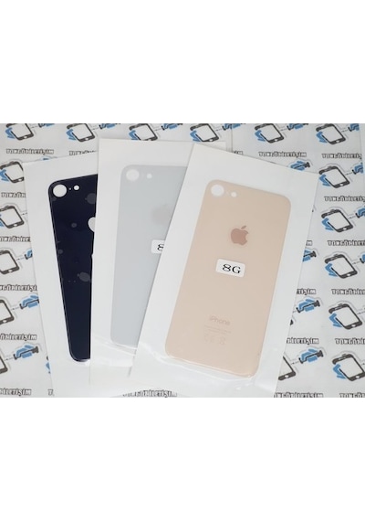 Apple Uyumlu iPhone 8 Arka Pil Batarya Kapağı (Cam) (226128543)