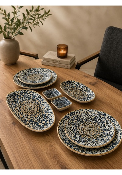 8 Parça Alhambra Gourmet Yemek Takımı Çok Renkli