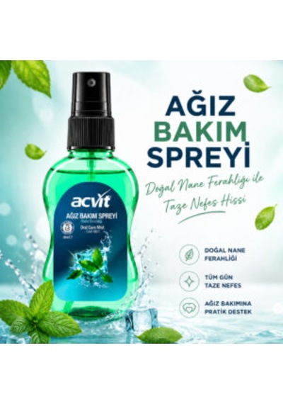 Ağız Bakım Spreyi Uzun Süreli Nane Ferahlığı 50 Ml