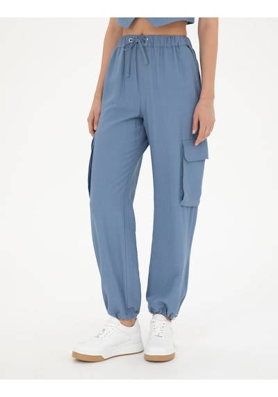 Pierre Cardin Kadın İndigo Pantolon Kanvas-chino 50284519-vr028 Indigo