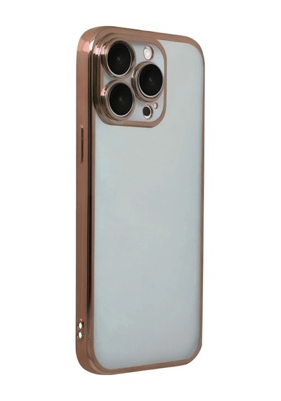 Apple Uyumlu iPhone 15 Pro Max Uyumlu Lensli Silikon - Çöl Titanyum