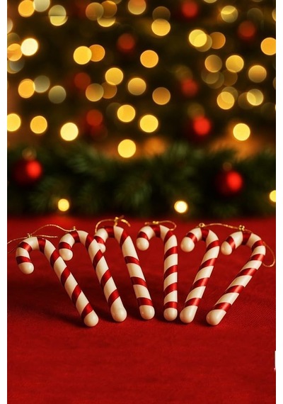 Yılbaşı Ağacı Süsü Noel Gold Şekerleri Yılbaşı Temalı Hediyeler Noel Süsü 6 Adet Diğer