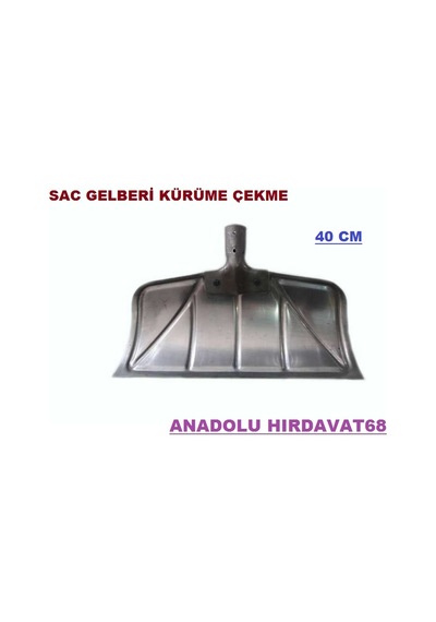 Sac Gelberi Sac Kürüme Çekme Kar Kürüme 40 Cm